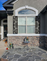 Faux Wrought Iron Decorative Shutters - TUSCANY© custom sized!