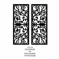 Faux Wrought Iron Shutters for Kristi K. Custom Designed Shutters - 2 pair