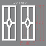 Copy of Faux Wrought Iron Decorative Shutters - Diamond Solitaire© pattern! CUSTOM ORDER Suzanne