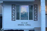 Faux Wrought Iron Shutters - Our Original Scroll Design - Prices are for a PAIR/SET (2) 14 inches wide.