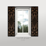 Faux Wrought Iron Shutters for Nanette S. Custom Design