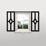 Faux Wrought Iron Decorative Shutters - Diamond Solitaire© pattern! CUSTOM ORDER