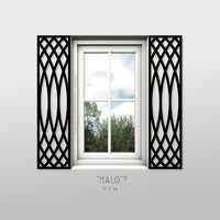 Faux Wrought Iron Decorative Shutters - HALO© pattern (pair)!