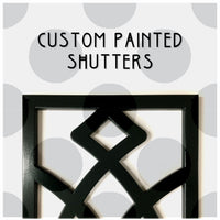 Shutters - Custom Painting