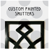 Shutters - Custom Painting
