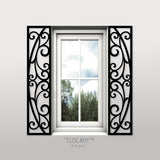 Faux Wrought Iron Decorative Shutters - TUSCANY© custom sized!