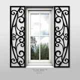 Faux Wrought Iron Decorative Shutters - TUSCANY© custom sized!