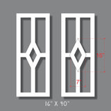 Copy of Faux Wrought Iron Decorative Shutters - Diamond Solitaire© pattern! CUSTOM ORDER Suzanne