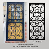 Faux Wrought Iron Shutters for Carl S. - Custom Design
