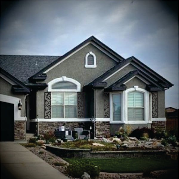 Faux Wrought Iron Decorative Shutters - TUSCANY© custom sized!