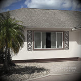 Faux Wrought Iron Shutters - Our Original Scroll Design - Prices are for a PAIR/SET (2) 14 inches wide.