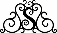 Monogram - Custom Faux Wrought Iron Scrollwork