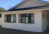 Faux Wrought Iron Decorative Shutters - HALO© pattern (pair)!