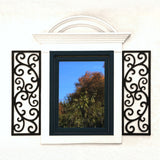 Faux Wrought Iron Shutters - Our Original Scroll Design - Prices are for a PAIR/SET (2) 14 inches wide.