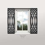 Faux Wrought Iron Decorative Shutters - HALO© pattern (pair)!