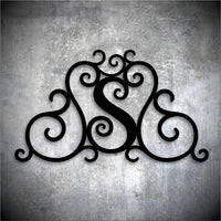 Monogram - Custom Faux Wrought Iron Scrollwork