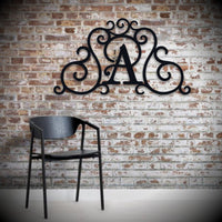 Monogram - Custom Faux Wrought Iron Scrollwork