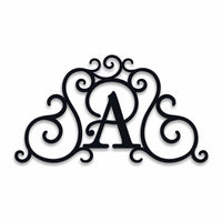 Monogram - Custom Faux Wrought Iron Scrollwork